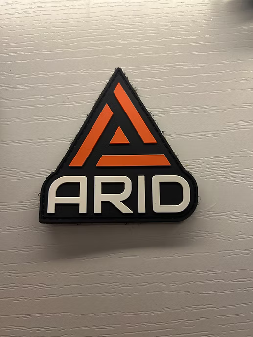ARID USA Logo PVC Velcro Patch